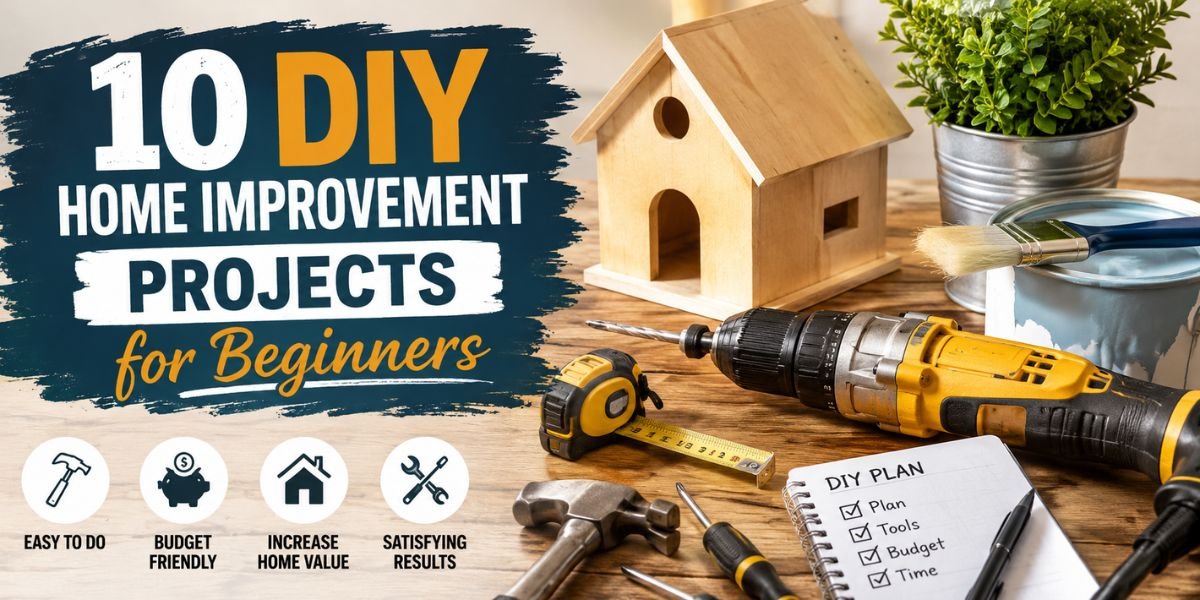 10 DIY Home Improvement Projects for Beginners