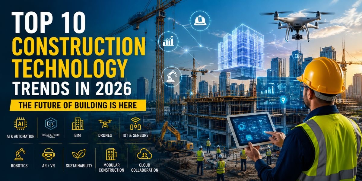 Top 10 Construction Technology Trends in 2026