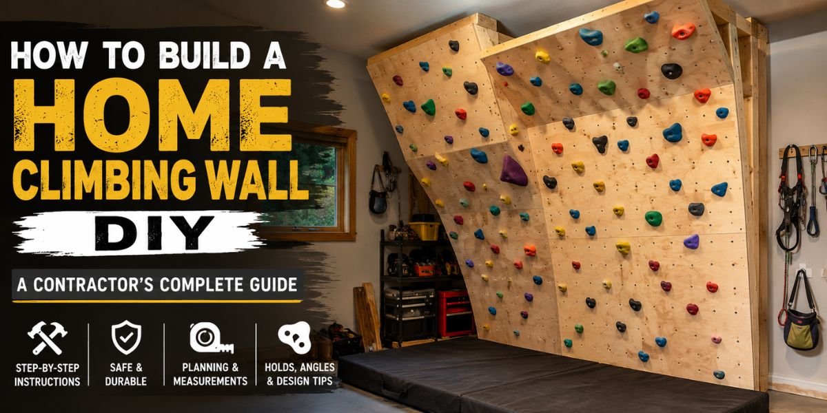 How to Build a Home Climbing Wall DIY