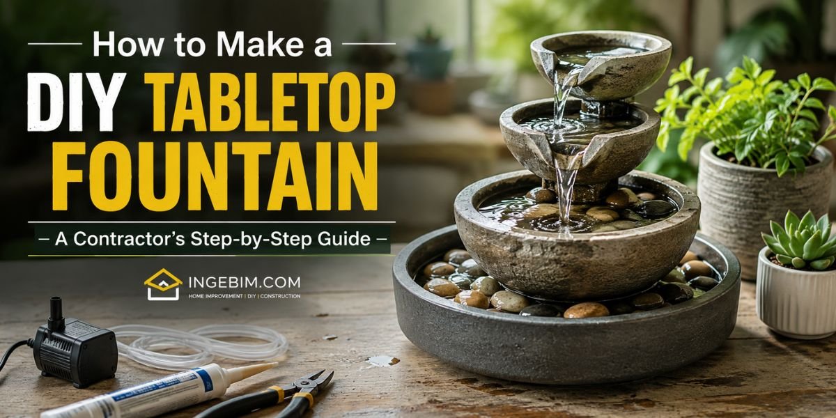 How to Make a DIY Tabletop Fountain