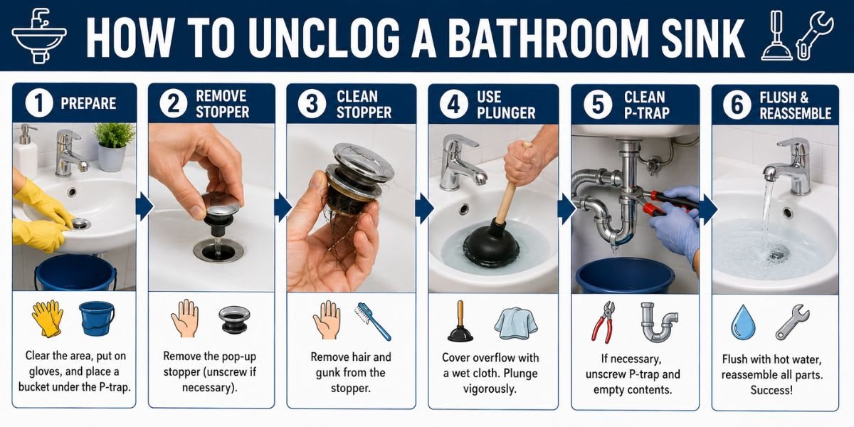 How to Unclog a Bathroom Sink