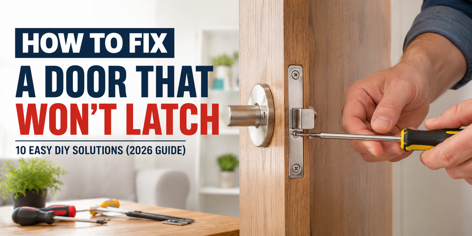 How to Fix a Door That Won't Latch