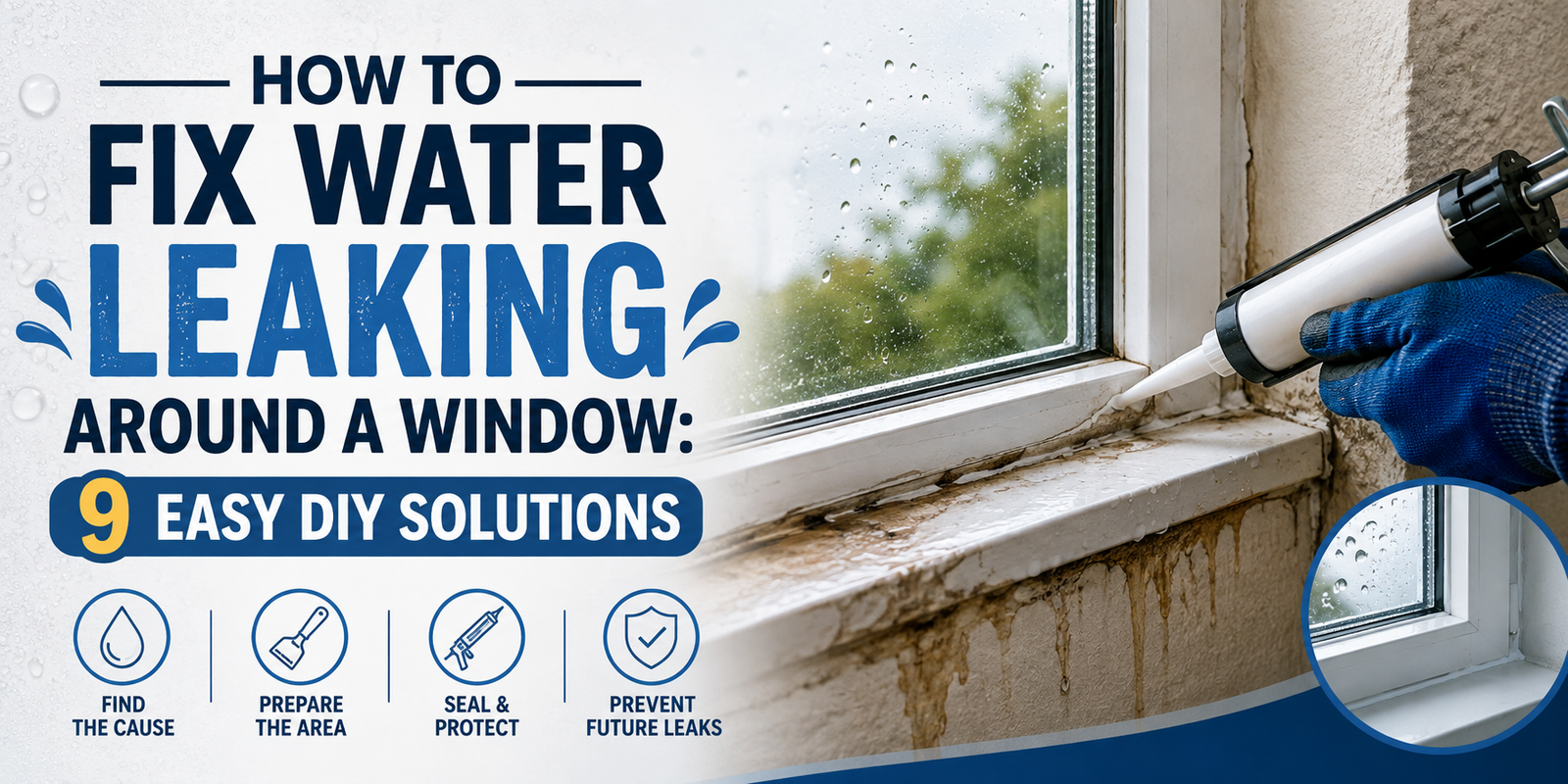 How to Fix Water Leaking Around a Window
