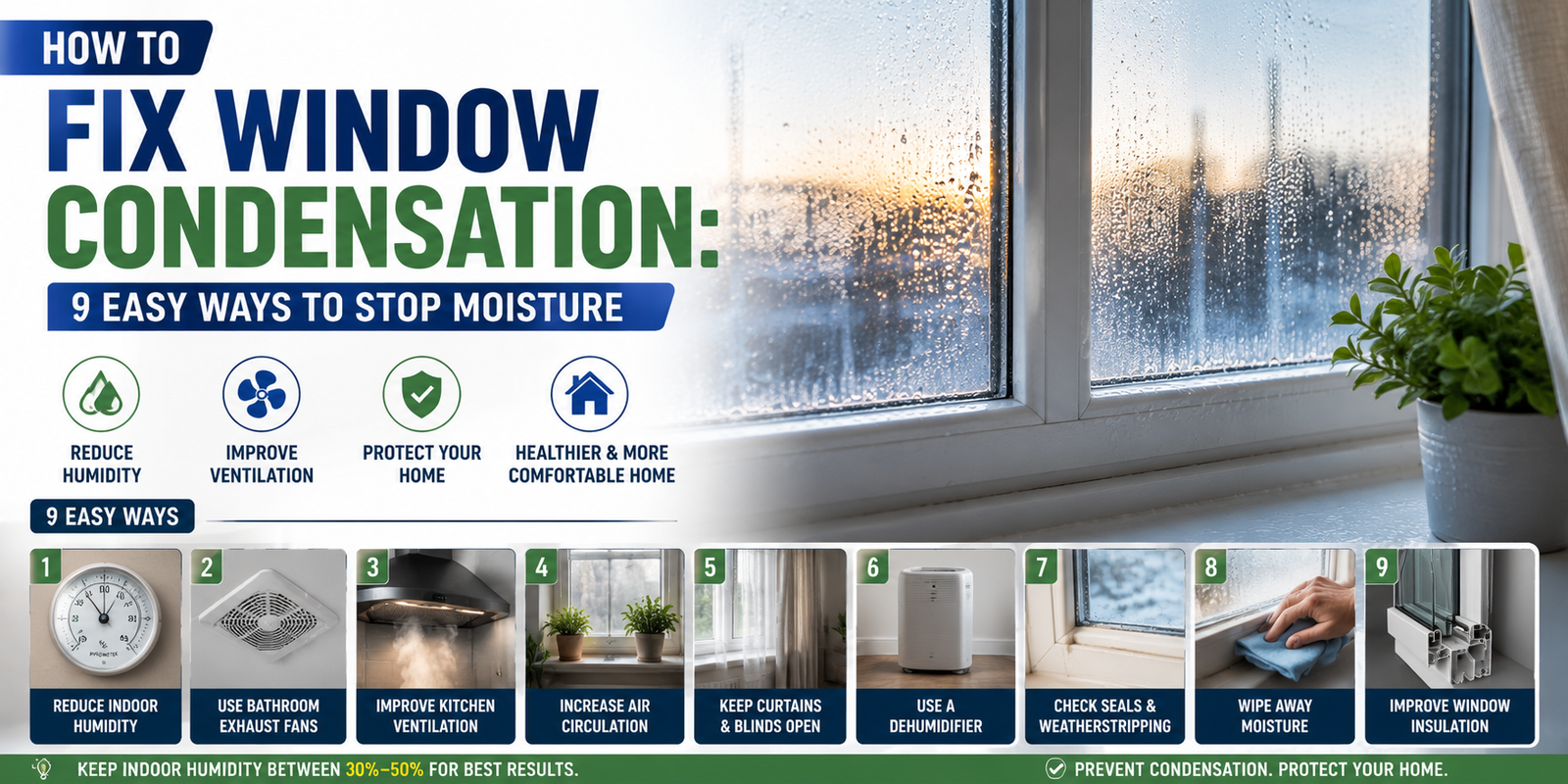How to Fix Window Condensation