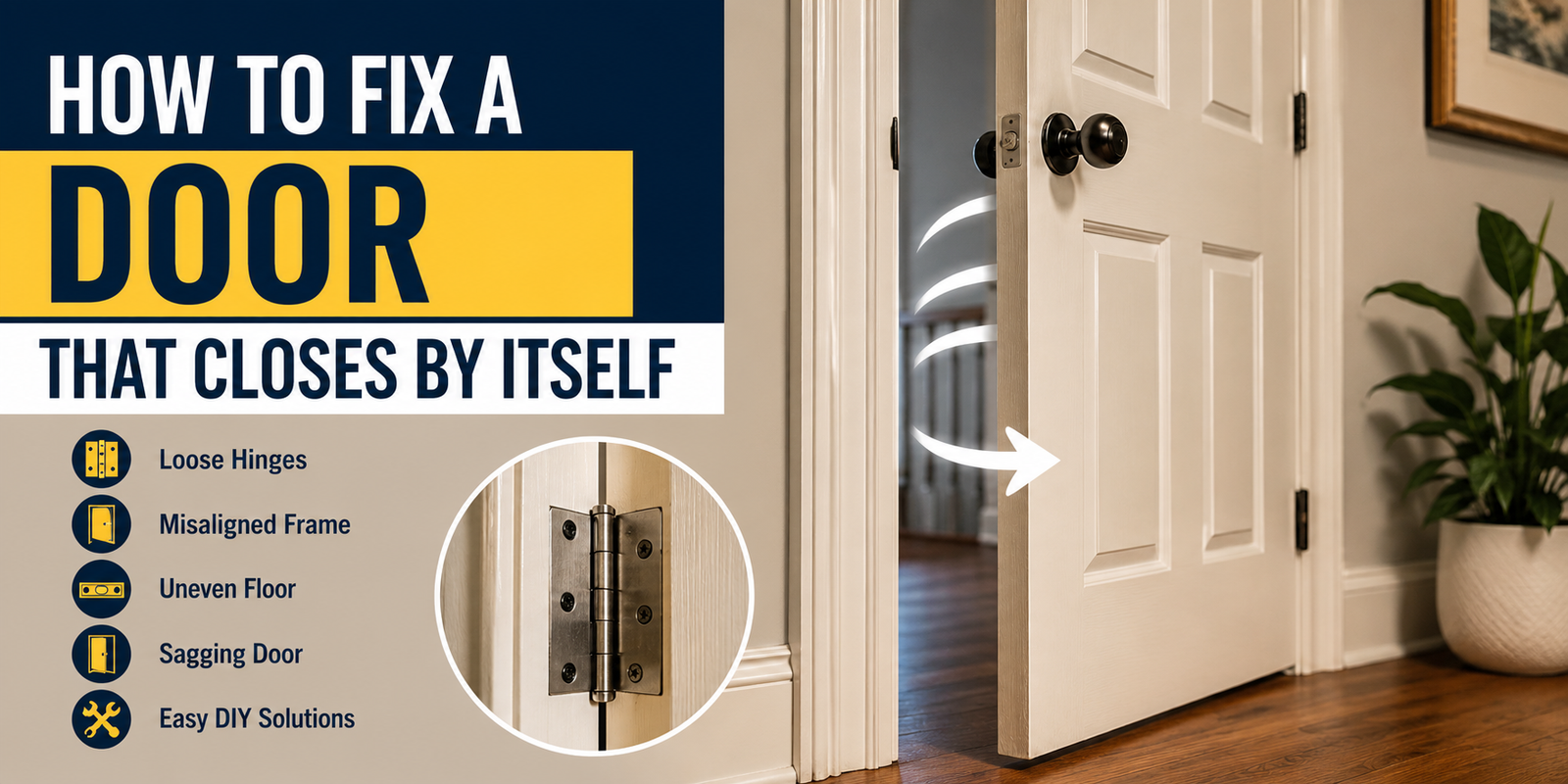 How to Fix a Door That Closes by Itself