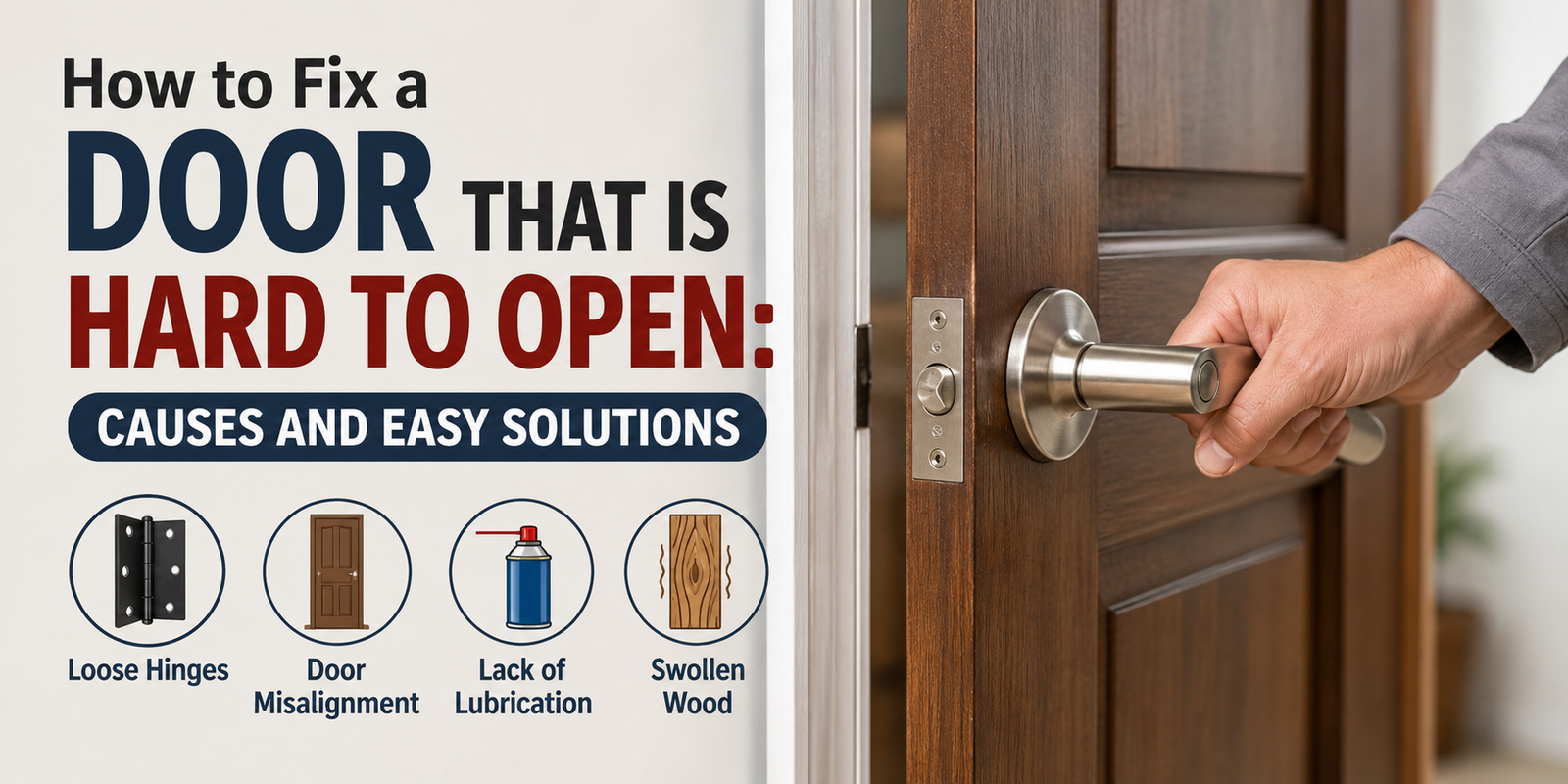 How to Fix a Door That Is Hard to Open