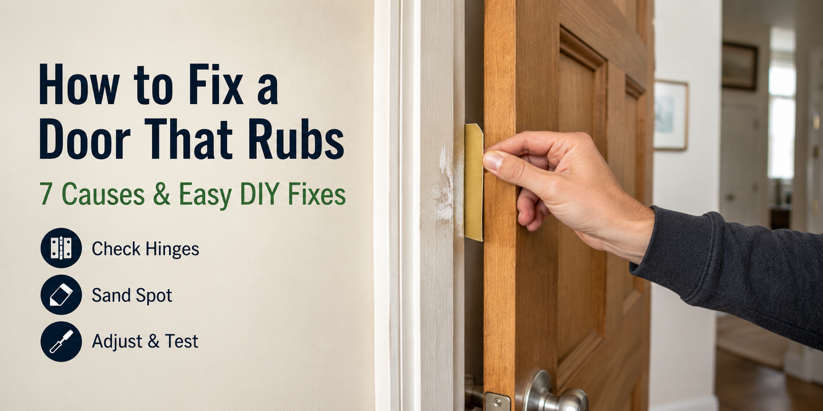 How to Fix a Door That Rubs