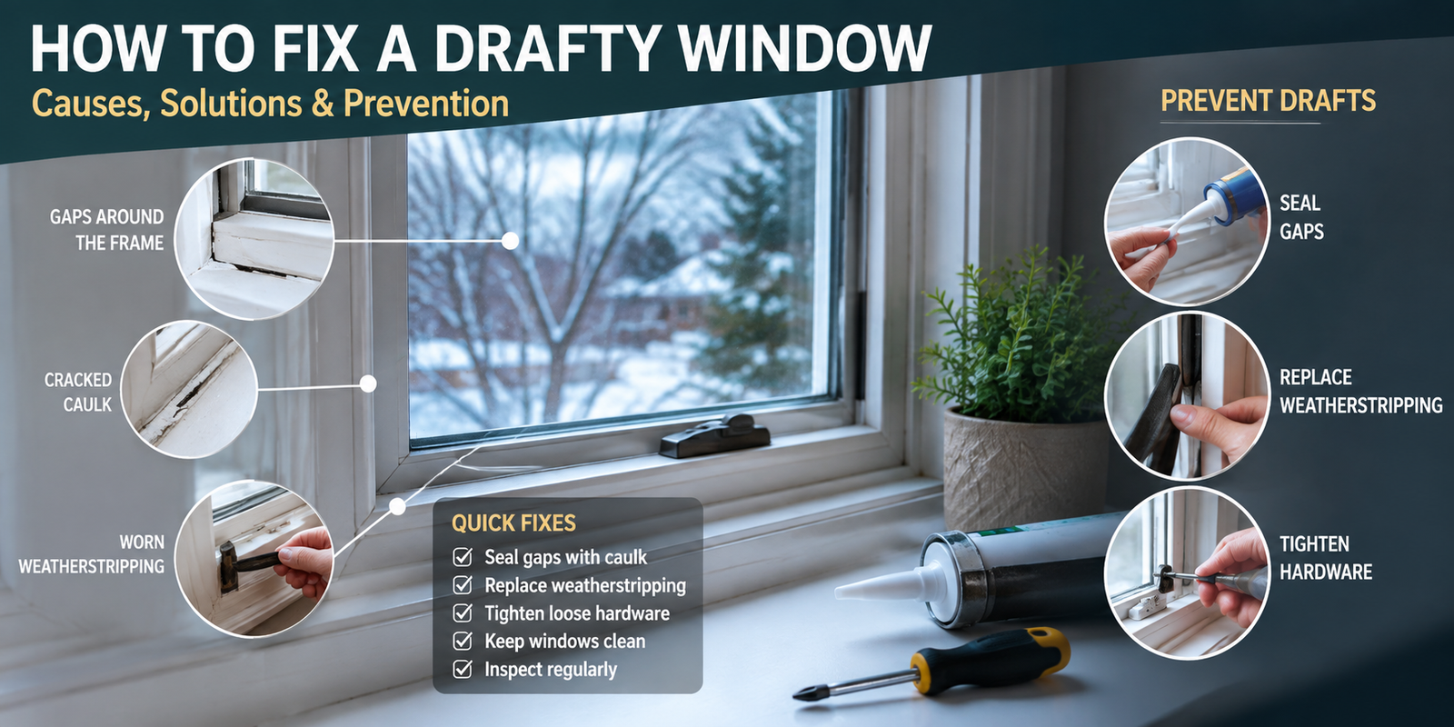 How to Fix a Drafty Window