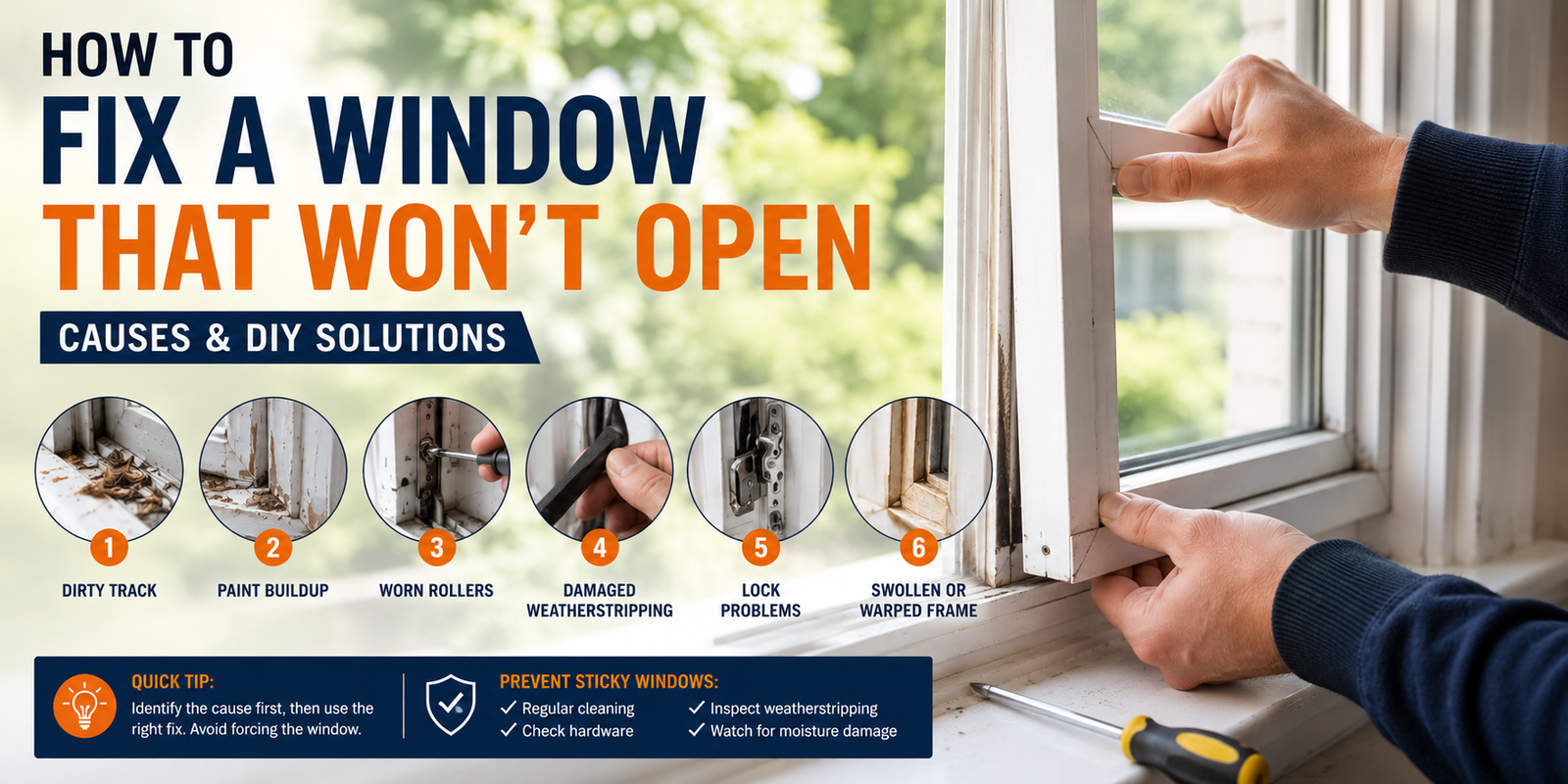 How to Fix a Window That Won’t Open
