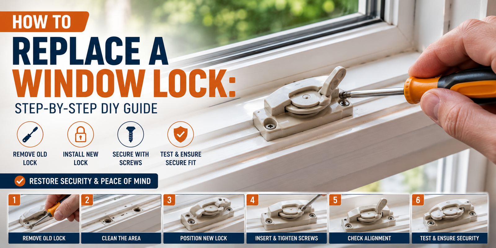 How to Replace a Window Lock