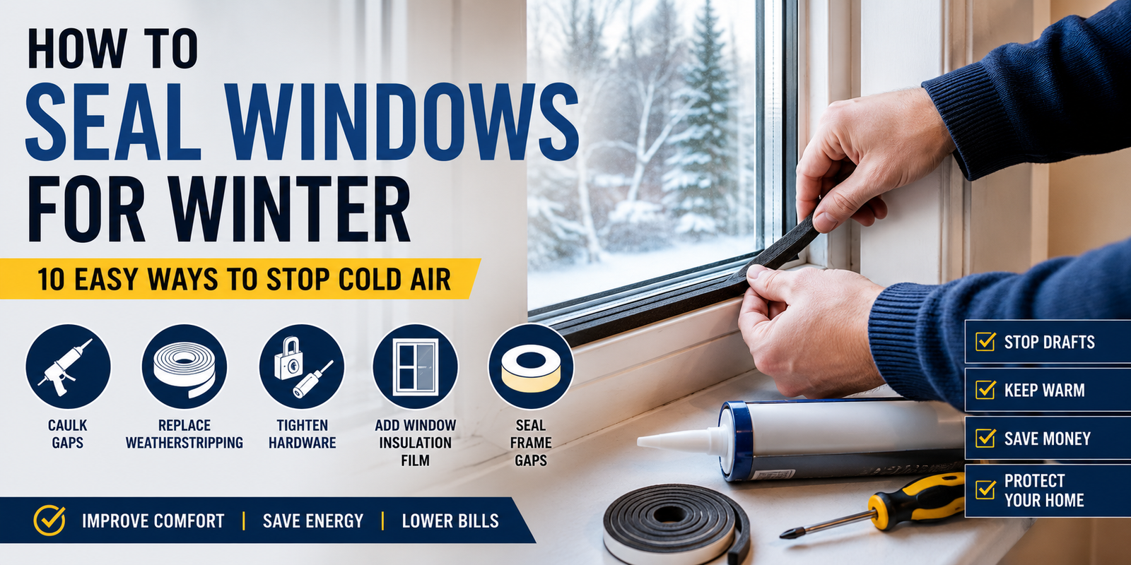 How to Seal Windows for Winter